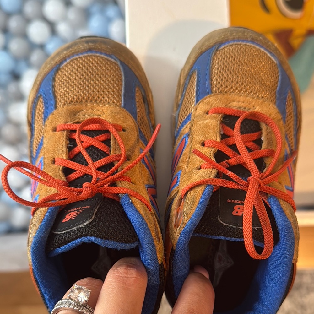 New Balance Kids' Blue and Brown Sneakers - Picture 7 of 7